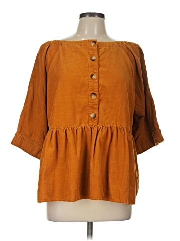 Maeve by Anthropologie 3/4 Sleeve Blouse (view 1)