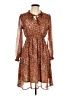 Chenault Paisley Brown Casual Dress Size L - photo 1