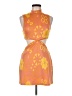 Zara Print Orange Cocktail Dress Size M - photo 1