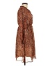 Chenault Paisley Brown Casual Dress Size L - photo 4