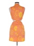 Zara Print Orange Cocktail Dress Size M - photo 2