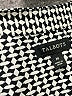 Talbots 100% Polyester Houndstooth Black Gray Long Sleeve Top Size M - photo 7