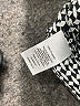 Talbots 100% Polyester Houndstooth Black Gray Long Sleeve Top Size M - photo 8