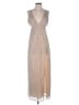 Superdown 100% Polyester Metallic Tan Cocktail Dress Size S - photo 1
