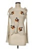 Flying Tomato 100% Polyester Floral Ivory Sweater Vest Size M - photo 1