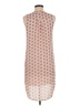 H&M 100% Polyester Print Tan Casual Dress Size 6 - photo 2