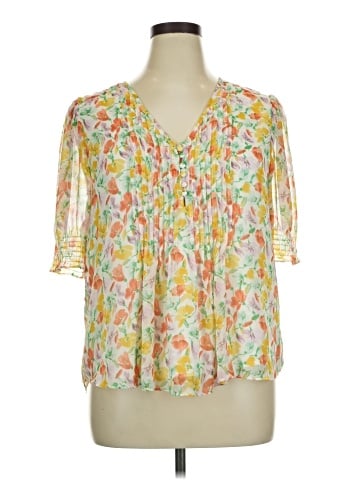 1.State 3/4 Sleeve Blouse (view 1)