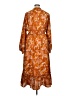 Unbranded 100% Polyester Paisley Orange Casual Dress Size XL - photo 2