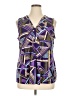 Dana Buchman Purple Sleeveless Blouse Size XL - photo 1