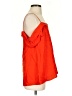 Paper Crown 100% Polyester Orange Sleeveless Blouse Size S - photo 4