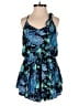Intimately by Free People 100% Rayon Paisley Blue Romper Size XS - photo 1