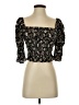 Unbranded Black 3/4 Sleeve Blouse Size S - photo 1