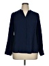 Apt. 9 100% Polyester Blue Long Sleeve Blouse Size XL - photo 1