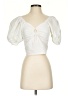 Sim & Sam 100% Cotton Ivory Short Sleeve Blouse Size M - photo 1