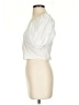Sim & Sam 100% Cotton Ivory Short Sleeve Blouse Size M - photo 5