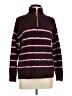 Talbots Stripes Burgundy Pullover Sweater Size M (petite) - photo 1