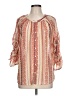 DR2 100% Polyester Orange 3/4 Sleeve Blouse Size L - photo 1