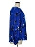 Nine West 100% Polyester Blue Long Sleeve Blouse Size XL - photo 4