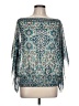 Max Studio 100% Polyester Teal 3/4 Sleeve Blouse Size L - photo 1