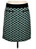 Worthington 100% Polyester Graphic Teal Casual Skirt Size 8 - photo 1