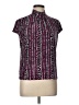 Rafaella Purple Short Sleeve Turtleneck Size L - photo 1