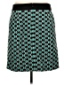 Worthington 100% Polyester Graphic Teal Casual Skirt Size 8 - photo 2