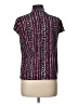 Rafaella Purple Short Sleeve Turtleneck Size L - photo 2