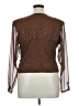 Express 100% Polyester Brown Long Sleeve Blouse Size XL - photo 2