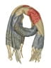 Adrienne Vittadini 100% Polyester Tweed Gray Blue Scarf One size - photo 1