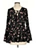 Buddy Love 100% Polyester Black 3/4 Sleeve Blouse Size S - photo 1