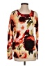 Haute Hippie 100% Cotton Floral Orange Pullover Sweater Size S - photo 1