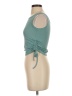 Shein Teal Sleeveless T-Shirt Size S - photo 5