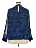 Halogen 100% Polyester Blue Long Sleeve Blouse Size XXL - photo 2