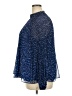 Halogen 100% Polyester Blue Long Sleeve Blouse Size XXL - photo 5