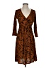 Gilli Paisley Brown Casual Dress Size S - photo 1