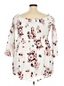 Torrid White 3/4 Sleeve Blouse Size 3X Plus (3) - photo 2