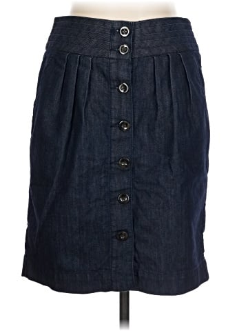 Pilcro and the Letterpress Denim Skirt (view 1)