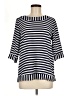 papermoon designed exclusively for Stitch Fix 100% Polyester Stripes Blue 3/4 Sleeve Top Size M - photo 1