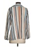 Christopher Calvin Stripes Tan 3/4 Sleeve Blouse Size S - photo 2