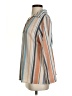 Christopher Calvin Stripes Tan 3/4 Sleeve Blouse Size S - photo 5