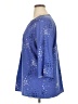 Croft & Barrow 100% Polyester Stars Blue 3/4 Sleeve Blouse Size XL - photo 5
