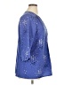 Croft & Barrow 100% Polyester Stars Blue 3/4 Sleeve Blouse Size XL - photo 4