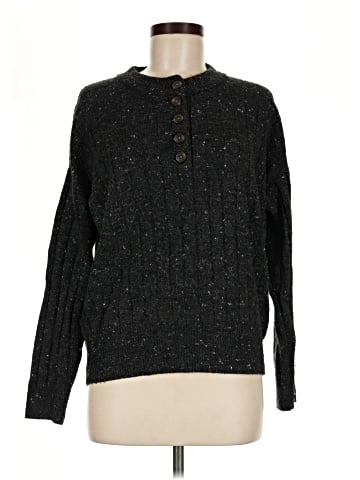 Madewell Donegal Bowden Henley Sweater in Coziest Yarn (view 1)