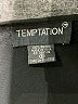 Temptation 100% Rayon Black 3/4 Sleeve Blouse Size S - photo 7