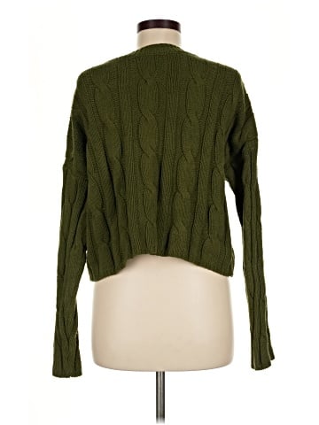 Madewell Cable-Knit V-Neck Crop Sweater (view 2)