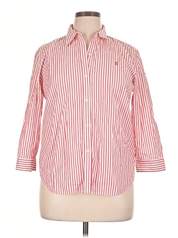 Chaps 3/4 Sleeve Button-Down Shirt (view 1)