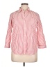Chaps 100% Cotton Stripes Red 3/4 Sleeve Button-Down Shirt Size XL - photo 1