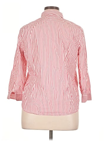 Chaps 3/4 Sleeve Button-Down Shirt (view 2)