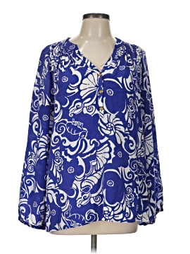 Lilly Pulitzer Long Sleeve Silk Top