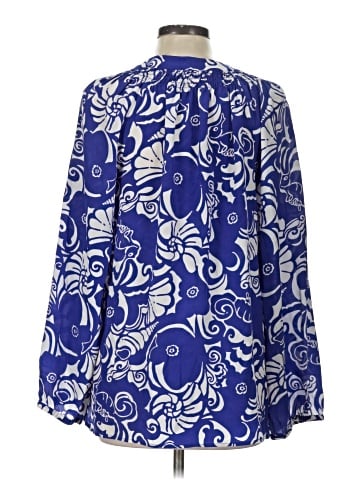 Lilly Pulitzer Long Sleeve Silk Top (view 2)